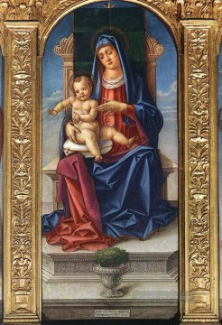  madonna - Madonna inthronisierte Bartolomeo Vivarini